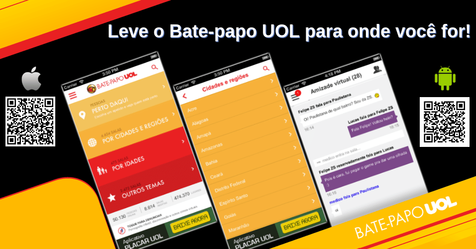 Bate-papo > Últimas Notícias BP > Baixe o app Bate-papo UOL e