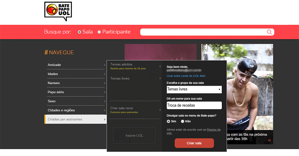 Como entrar nas salas de bate papo da Uol 