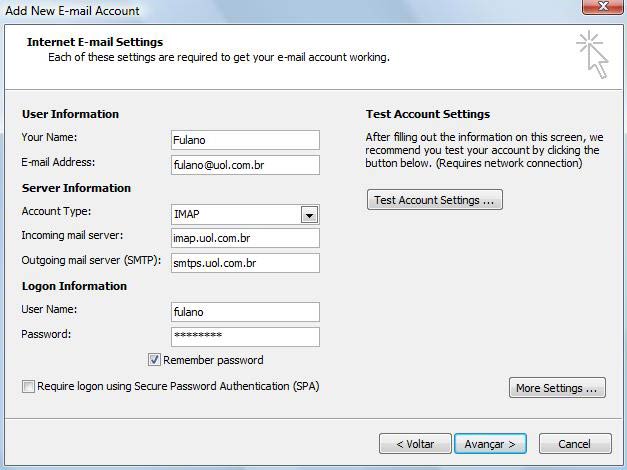 Como solucionar o erro da configuração de e-mail da UOL – Central de Ajuda