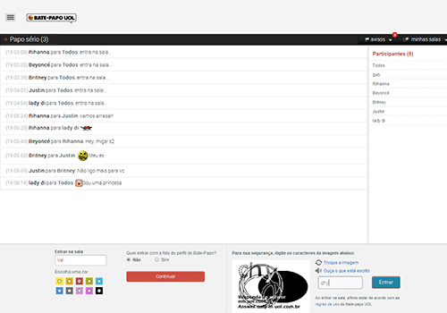 Como entrar nas salas de bate papo da Uol 