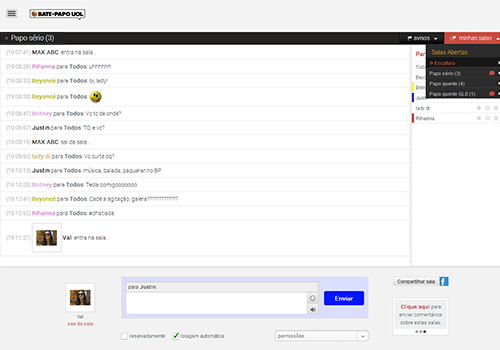 Como entrar nas salas de bate papo da Uol 