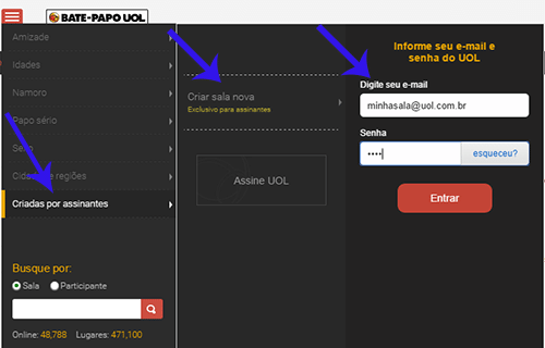 Bate-Papo UOL > AJUDA > Conheça os recursos do Bate-papo UOL